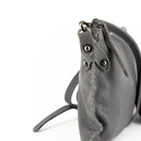 Rantu : Ladies Leather Crossbody Handbag in Ematite Ontario