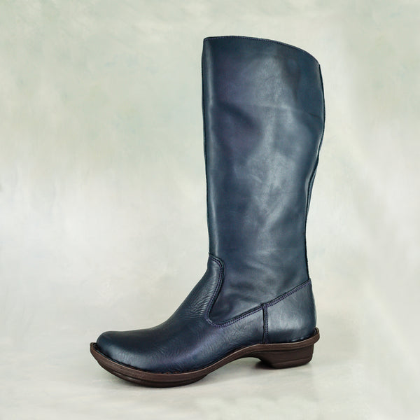 Online Exclusive Outlet Vutha: Ladies Leather Mid-Calf Boot in Navy Relaxa