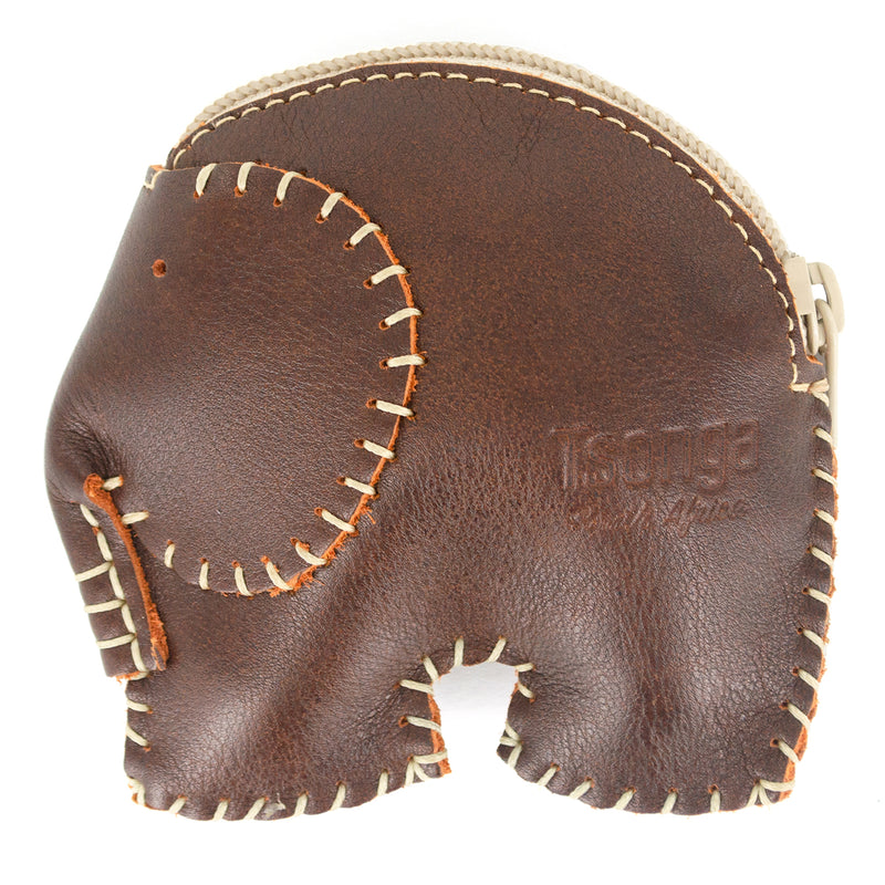 Elephant Coin Purse in Assorted Leathers