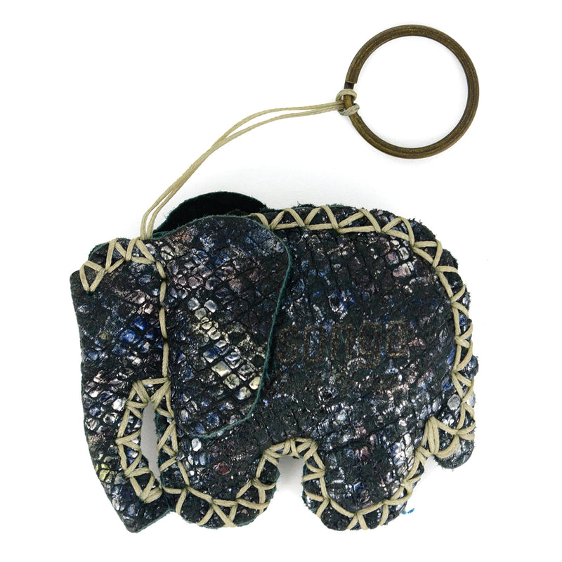 Elephant Key Ring in Assorted Leathers