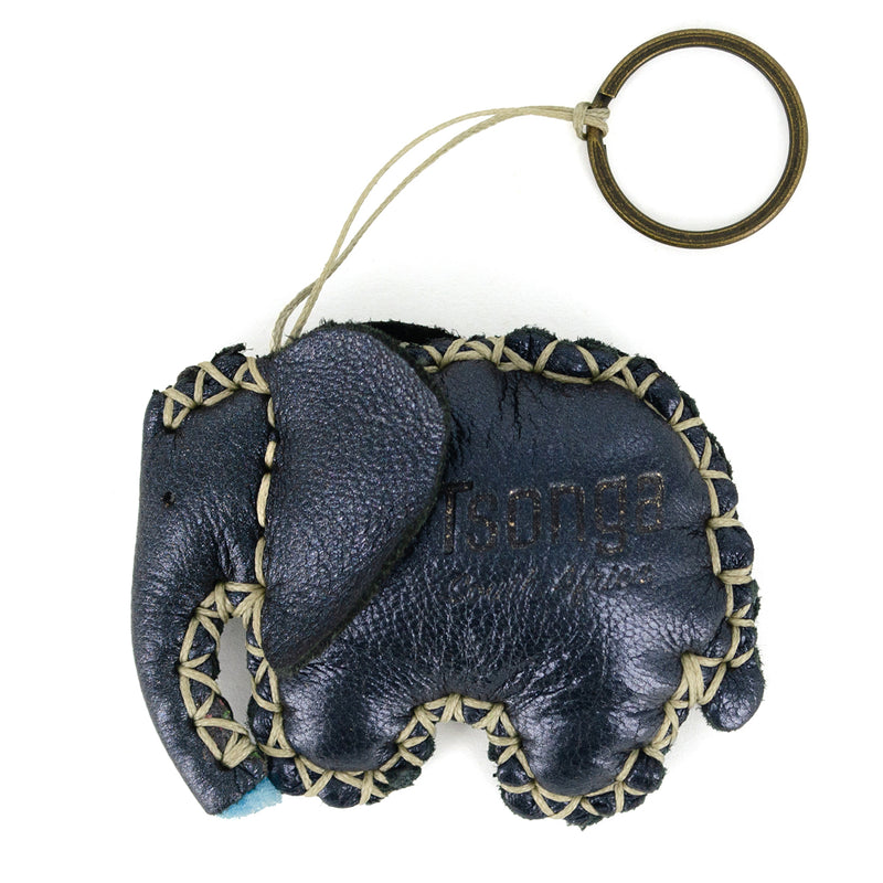 Elephant Key Ring in Assorted Leathers