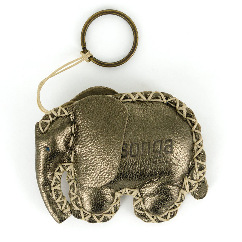 Elephant Key Ring in Assorted Leathers