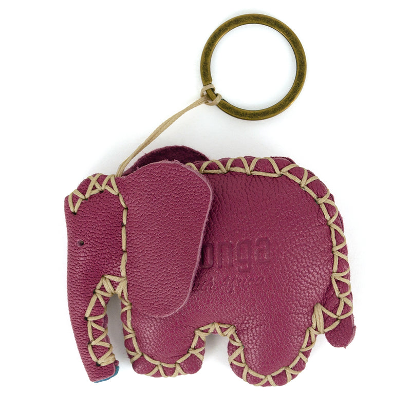 Elephant Key Ring in Assorted Leathers