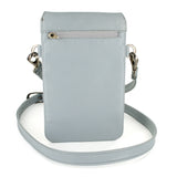 Lupita : Ladies Leather Crossbody Purse in Sky Blue Kabore