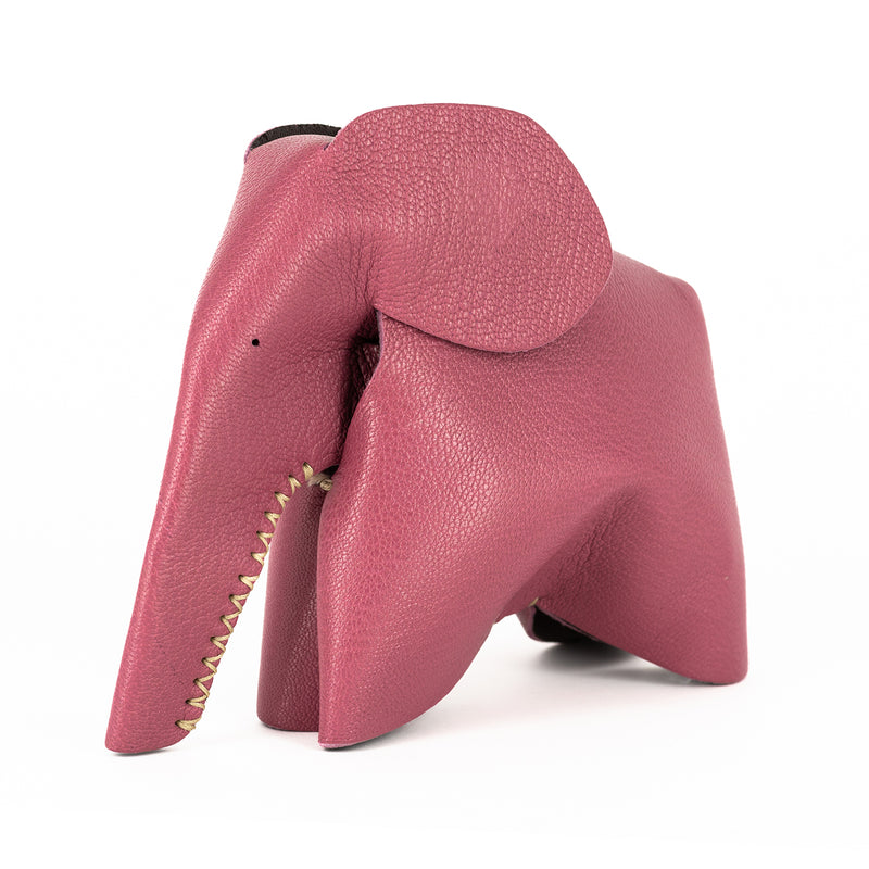 Marula : Large Elephant Family Accessory in Pink Leather