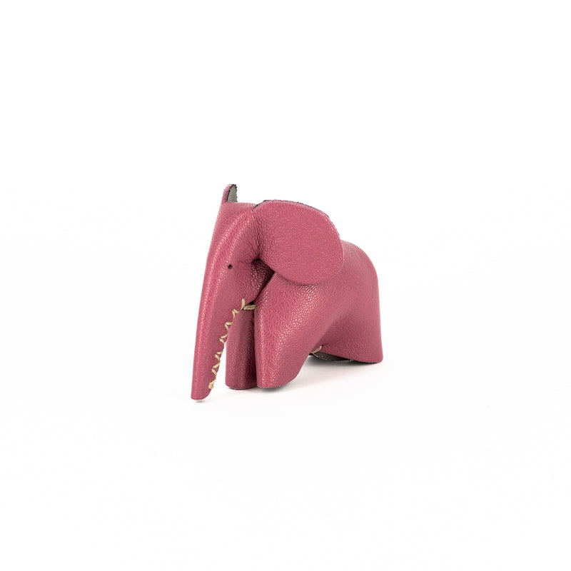 Parva : Small Elephant Family Accessory in Pink Leather