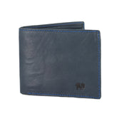 Senzo : Mens Leather Wallet in Ocean Relaxa