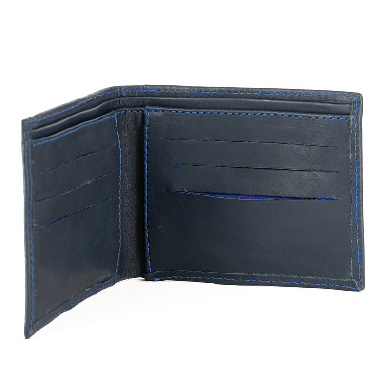 Senzo : Mens Leather Wallet in Ocean Relaxa