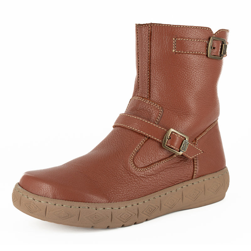 Bulwer : Ladies 100% Wool-Lined Leather Boot in Suede Cayak