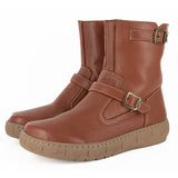 Bulwer : Ladies 100% Wool-Lined Leather Boot in Suede Cayak