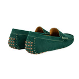 Jozini : Ladies Leather Moccasin In Pine Velutto