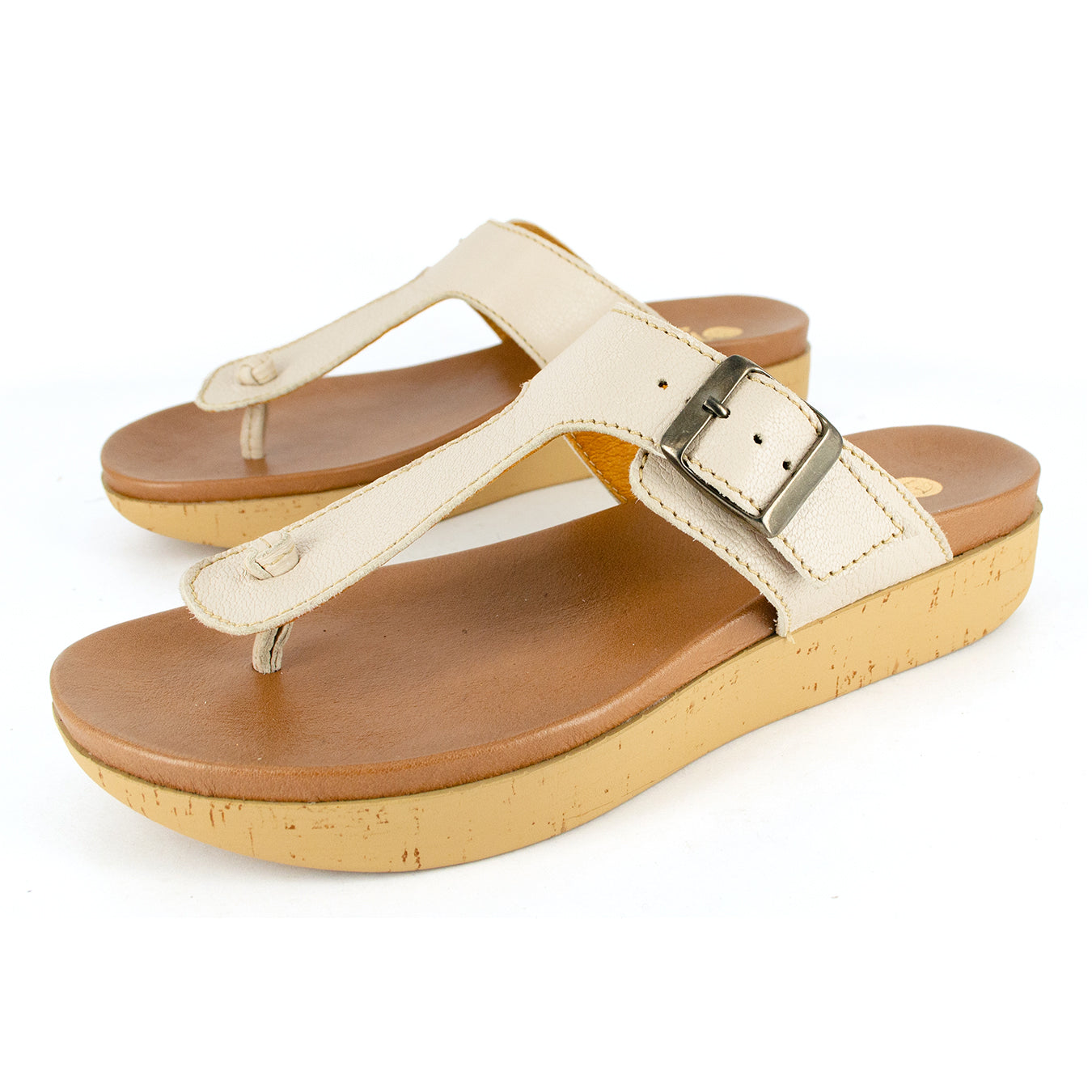 Olufemi : Ladies Leather Sandal in Cream Cayak – Tsonga