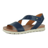 Otavi : Ladies Leather Sandal in Marine Cayak