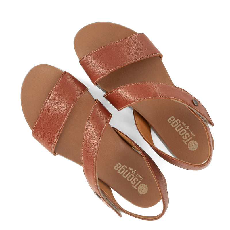 Otavi : Ladies Leather Sandal in Suede Cayak