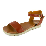 Shebelle : Ladies Leather Sandal in Suede Cayak