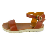 Shebelle : Ladies Leather Sandal in Suede Cayak