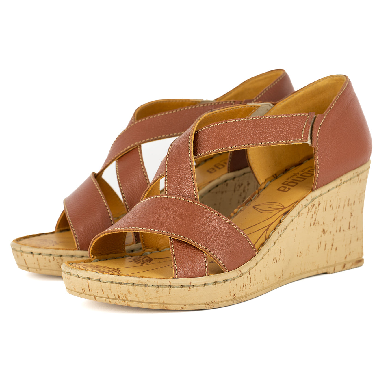 Ekundayo : Ladies High-Heeled Leather Sandal in Suede Cayak – Tsonga