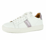 Tripoli : Ladies Leather Sneaker in White Cayak Blush Galaxy