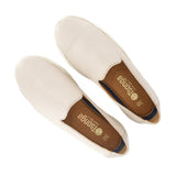 Samavaka : Ladies Leather Shoe in Cream Cayak