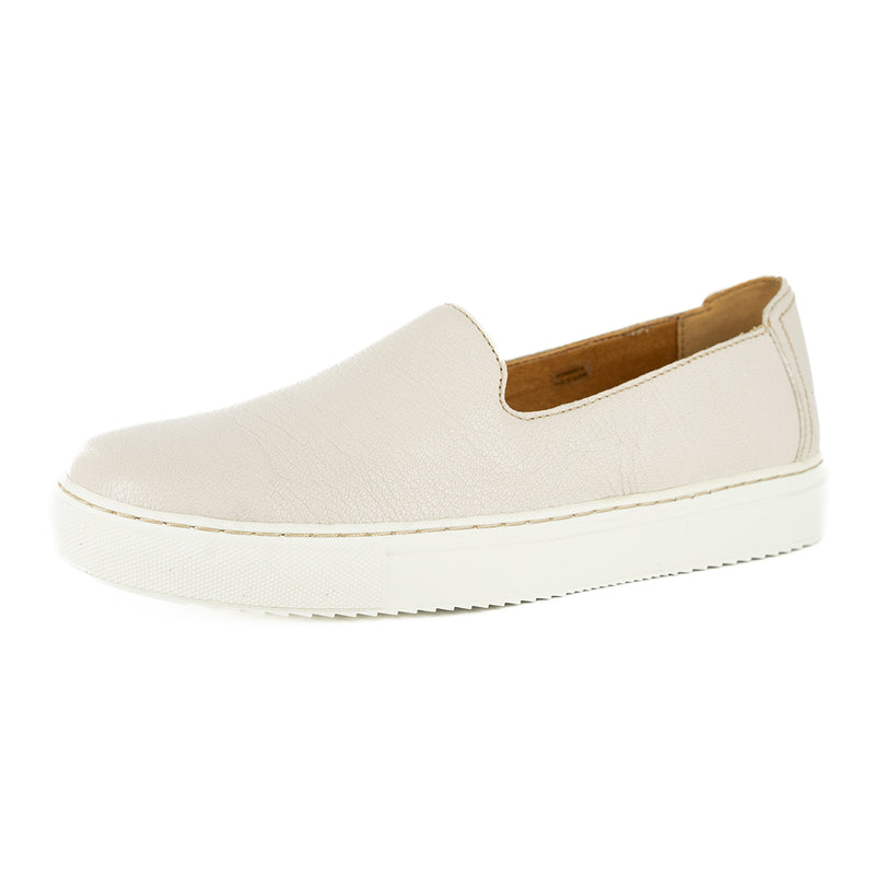 Samavaka : Ladies Leather Shoe in Cream Cayak