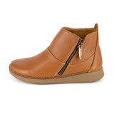 Online Exclusive Outlet Zinder : Ladies Leather Ankle Boot in Oak Cayak