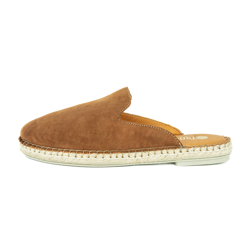 Ukubasa : Ladies Leather Slip-on Espadrille in Donkey Velutto