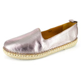 Indzima : Ladies Leather Espadrille Shoe in Blush Galaxy