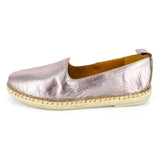 Indzima : Ladies Leather Espadrille Shoe in Blush Galaxy