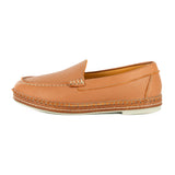 Sheshego : Ladies Leather Espadrille Shoe in Oak Natan