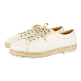 Naledi : Ladies Leather Sneaker in Cream Cayak