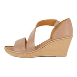 Nompempe : Ladies Leather High-Heel Sandal in Timber Cayak