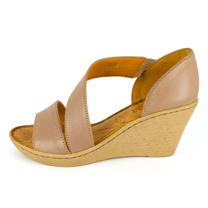 Nompempe : Ladies Leather High-Heel Sandal in Timber Cayak