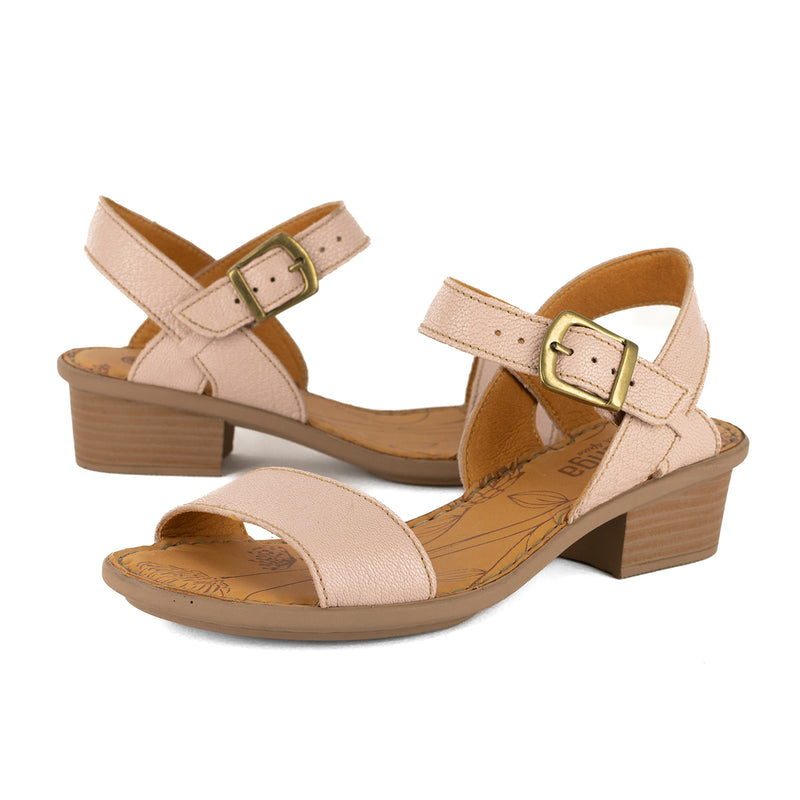 Kangcono : Ladies Leather Sandal in Rose Cayak