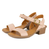 Kangcono : Ladies Leather Sandal in Rose Cayak