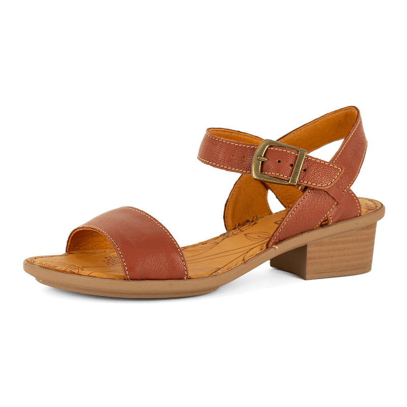 Kangcono : Ladies Leather Sandal in Suede Cayak