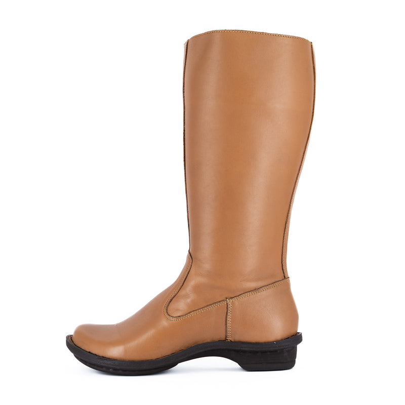 Vutha : Ladies Leather Mid-Calf Boot in Hazel Relaxa 2024