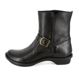 Shimoni : Ladies Leather Ankle Boot in Black Delta