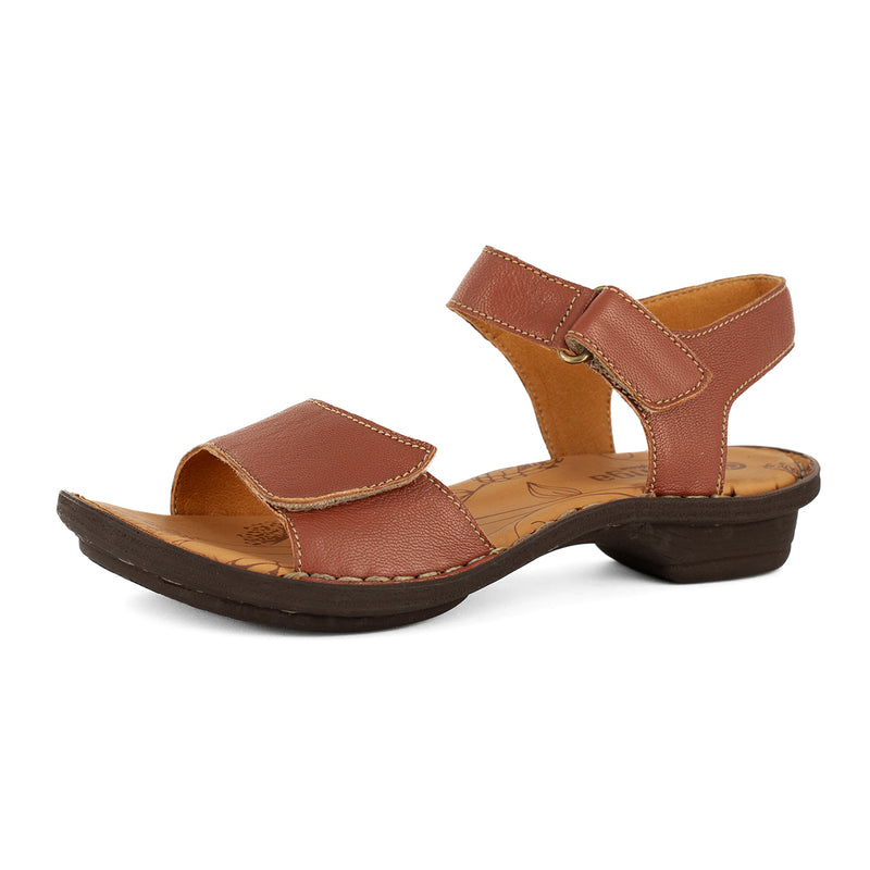 Yagoua : Ladies Leather Sandal in Suede Nappa