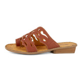 Isivinia : Ladies Leather Sandal in Suede Cayak