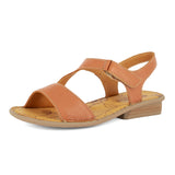 Bazaruto : Ladies Leather Sandal in Oak Cayak