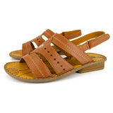 Marico : Ladies Leather Sandal in Oak Nappa