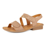 Omaruru : Ladies Leather Sandal in Timber Cayak