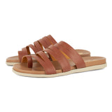 Abuye : Ladies Leather Sandal in Suede Cayak