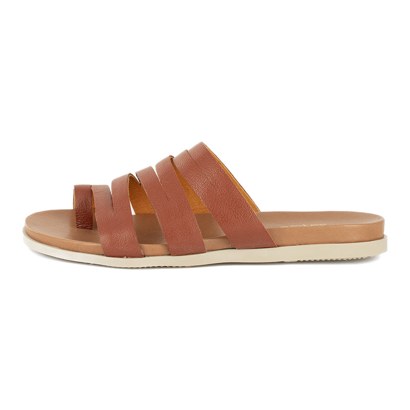 Abuye : Ladies Leather Sandal in Suede Cayak