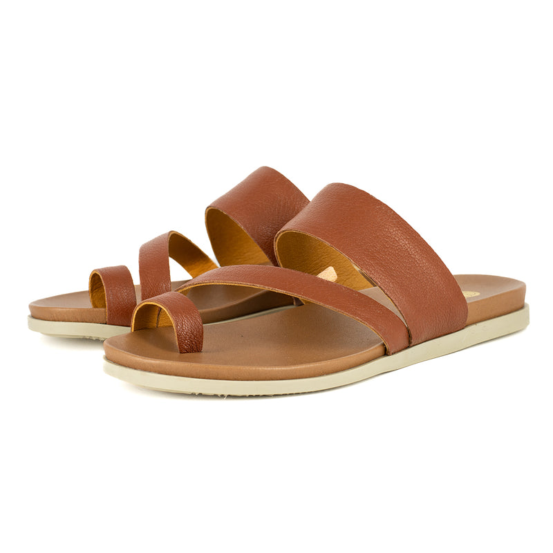 Ningizimu : Ladies Leather Sandal in Suede Cayak