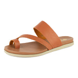 Ningizimu : Ladies Leather Sandal in Oak Cayak