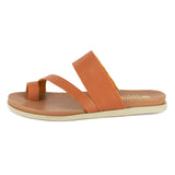 Ningizimu : Ladies Leather Sandal in Oak Cayak