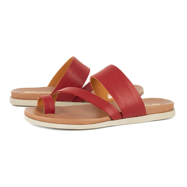 Ningizimu : Ladies Leather Sandal in Valentine Cayak