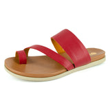 Ningizimu : Ladies Leather Sandal in Valentine Cayak