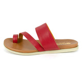 Ningizimu : Ladies Leather Sandal in Valentine Cayak